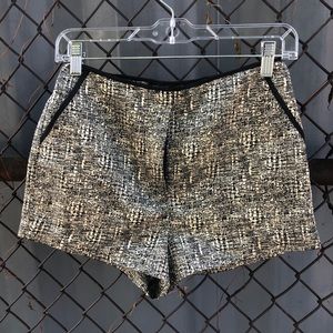 Topshop black and Gold shorts